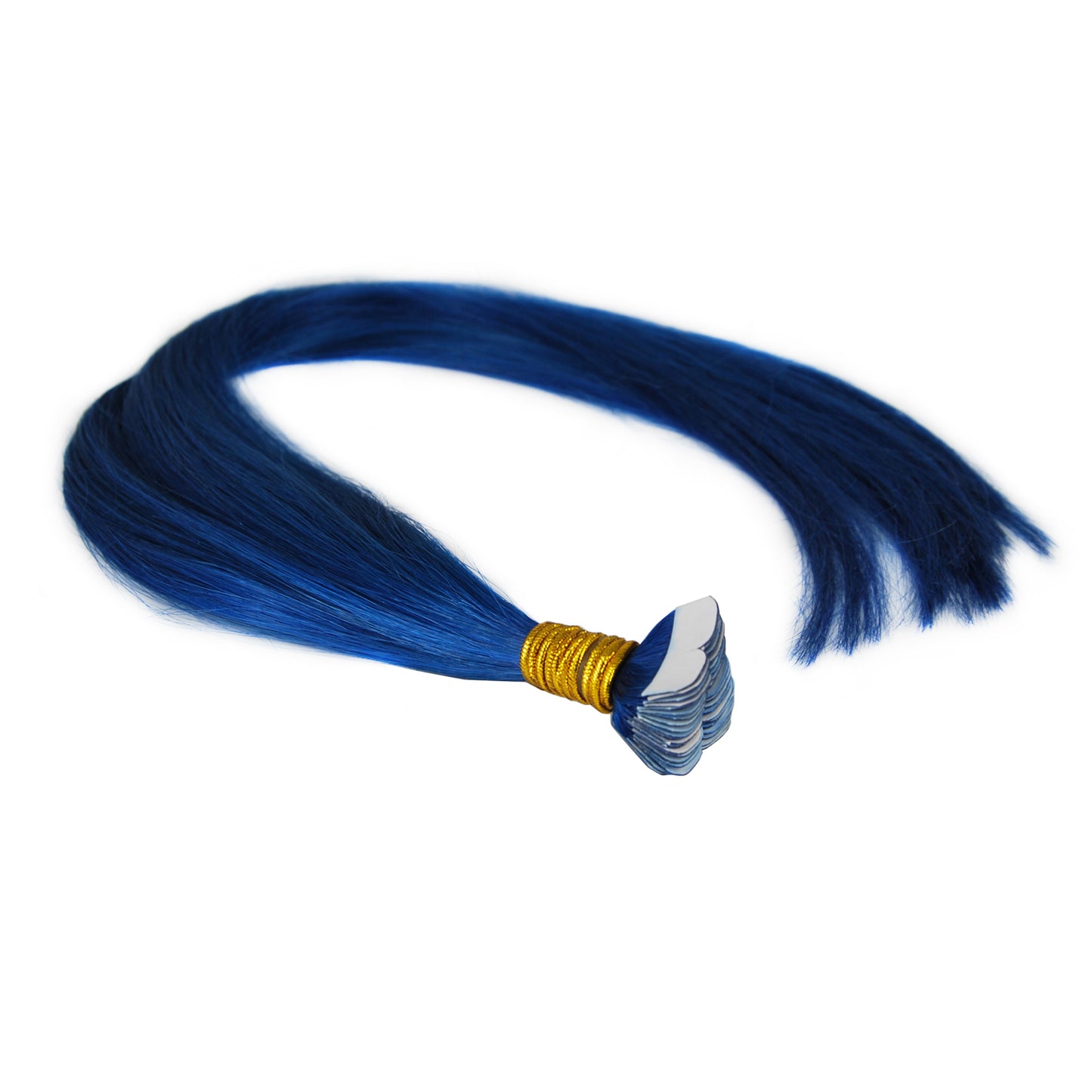 18 Inches Tape In Human Hair Extensions Colorful Straight Hair Extensio Invisible Adhesive Skin Weft