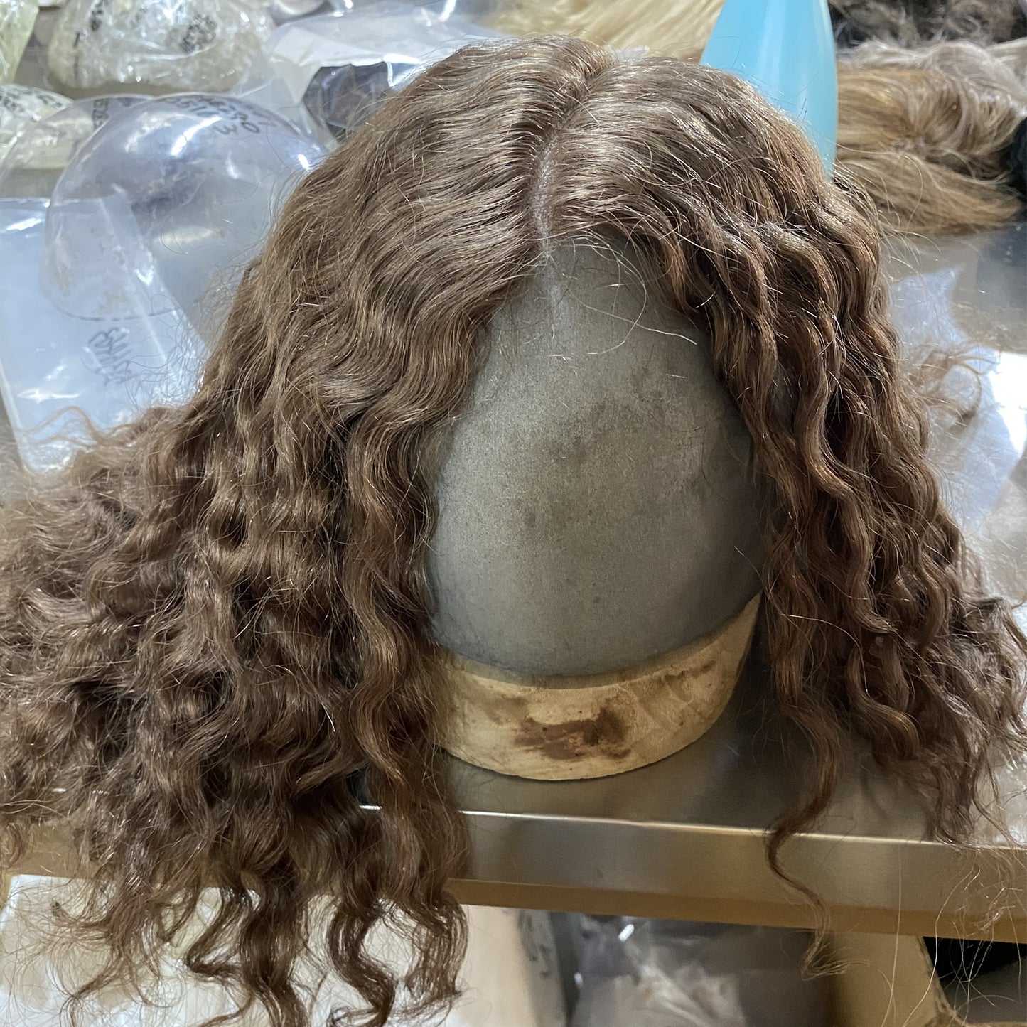 side part loose wave toupee for men customize human hair system men wig