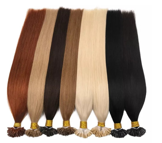 Straight U Tip Hair Extensiones De Cabello Natural European Hair Double Drawn Remy Hair Extension