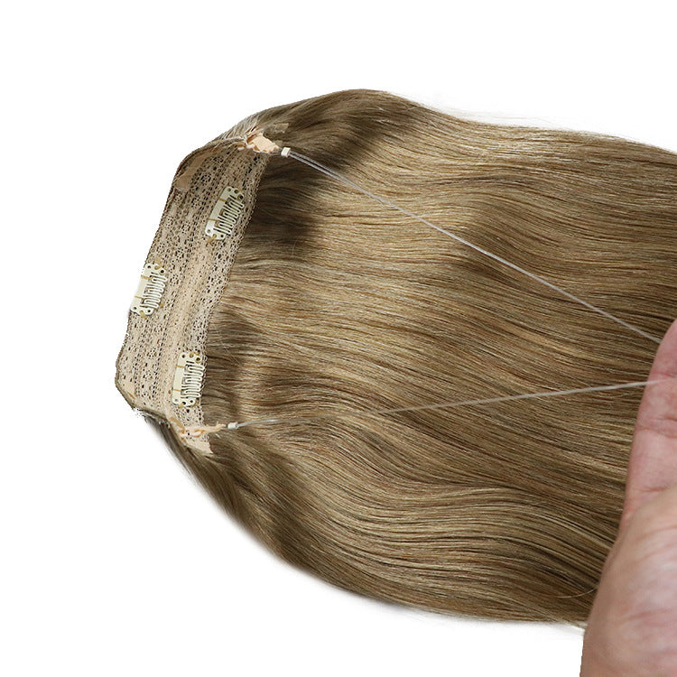 Straight Fish Line Human Hair Extension Invisible Hair For Women
