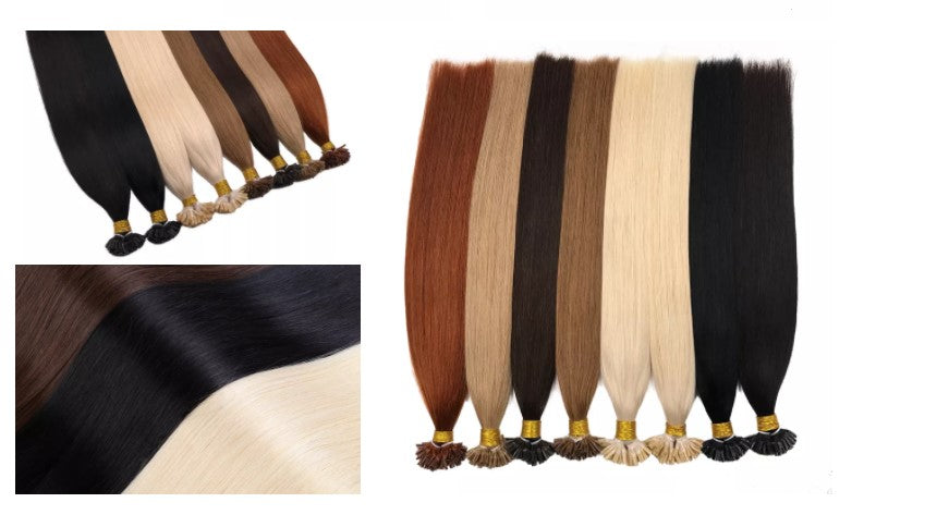 Straight U Tip Hair Extensiones De Cabello Natural European Hair Double Drawn Remy Hair Extension