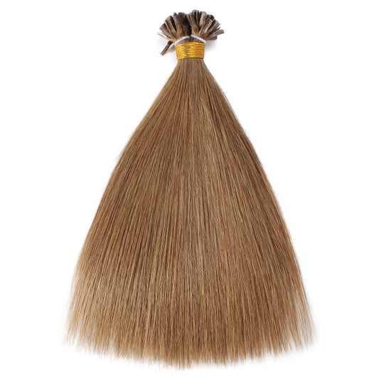 U Tip Hair Extensions Human Real Remy Natural Straight Pre Bonded Fusion Hair Capsules Multi-color Invisible