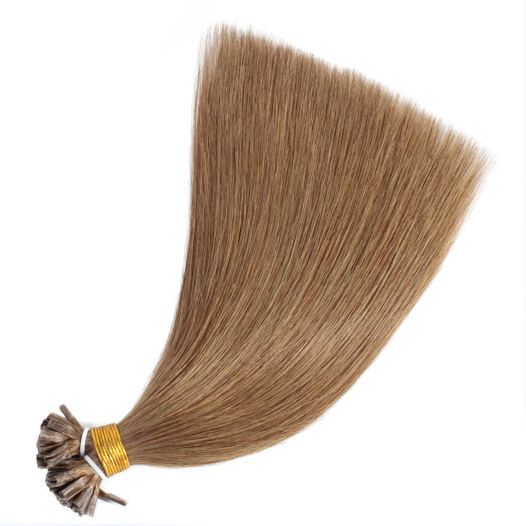 U Tip Hair Extensions Human Real Remy Natural Straight Pre Bonded Fusion Hair Capsules Multi-color Invisible