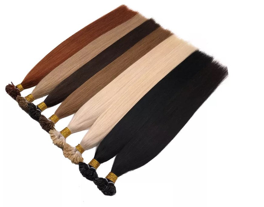 Straight U Tip Hair Extensiones De Cabello Natural European Hair Double Drawn Remy Hair Extension