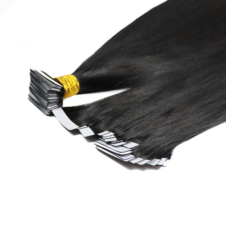 Natural Straight Tape In Human Hair Extensions For Black Women Brazilian Hair Tape Ins Bulk