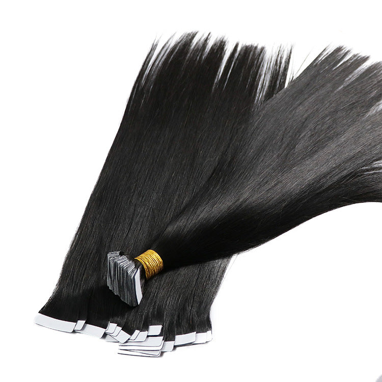 Natural Straight Tape In Human Hair Extensions For Black Women Brazilian Hair Tape Ins Bulk