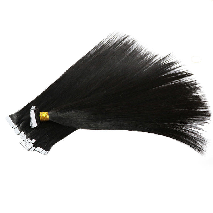 Natural Straight Tape In Human Hair Extensions For Black Women Brazilian Hair Tape Ins Bulk