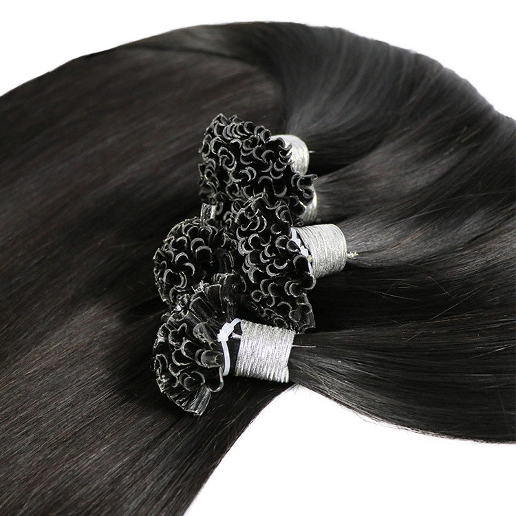 Straight Keratin Human Fusion Hair Nail U Tip Machine Made Remy Human Hair Extensions 1g/ps Muti-Color