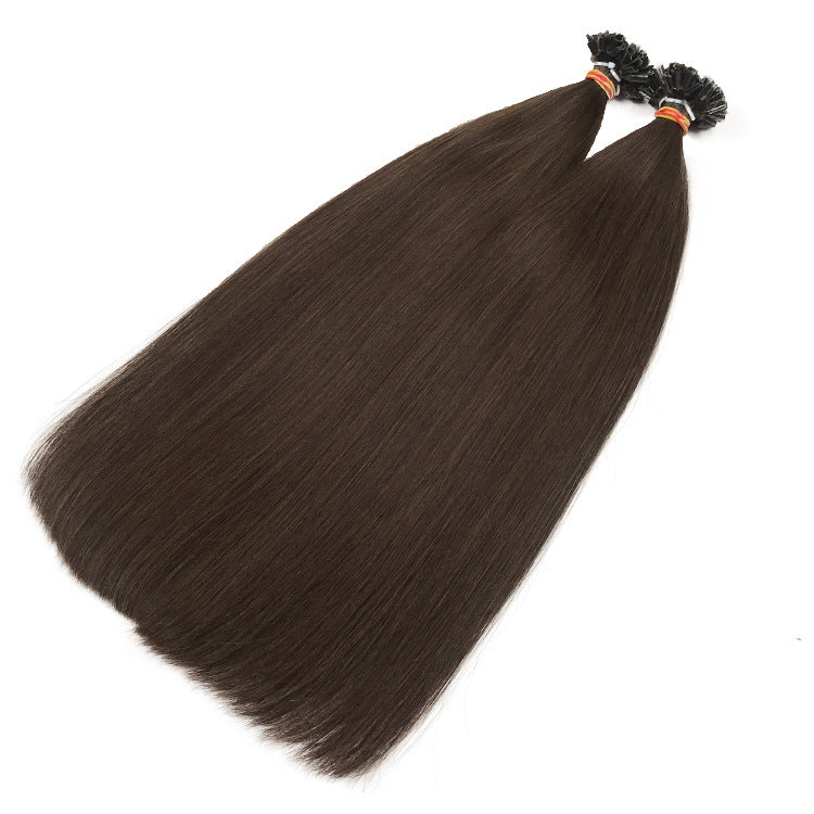 Straight Keratin Human Fusion Hair Nail U Tip Machine Made Remy Human Hair Extensions 1g/ps Muti-Color