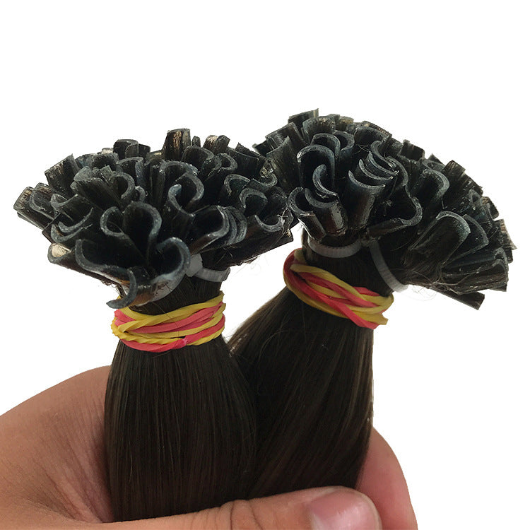 Straight Keratin Human Fusion Hair Nail U Tip Machine Made Remy Human Hair Extensions 1g/ps Muti-Color