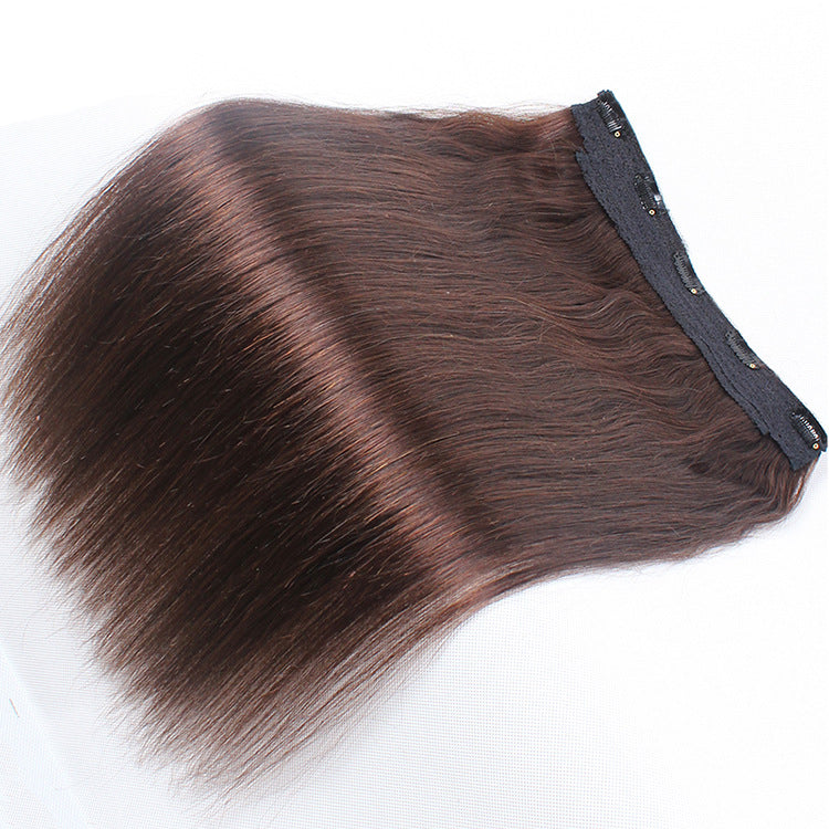 Invisiable Wire Weft Human Hair Extensions For Women Straight