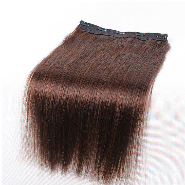Invisiable Wire Weft Human Hair Extensions For Women Straight