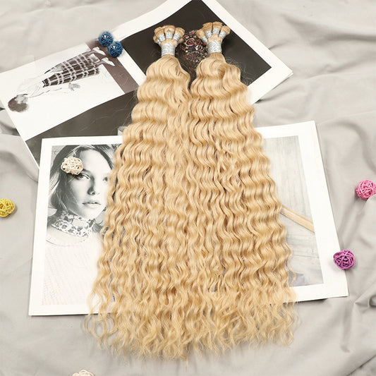 Hand Tied Bundle Sew In Human Hair Seamless Double Weft Invisible Real Human Hair Extensions For Women