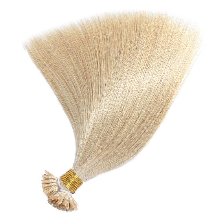 U Tip Hair Extensions Human Real Remy Natural Straight Pre Bonded Fusion Hair Capsules Multi-color Invisible