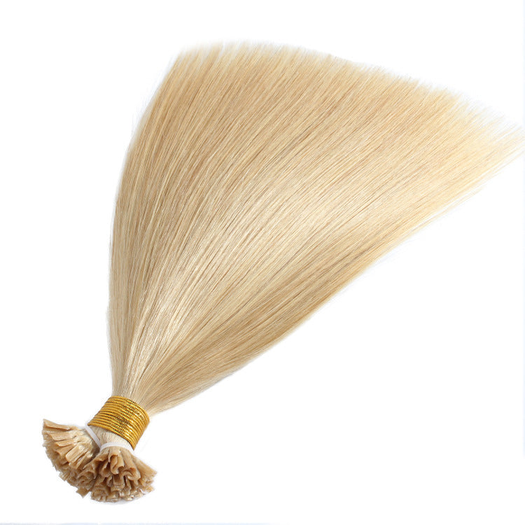 U Tip Hair Extensions Human Real Remy Natural Straight Pre Bonded Fusion Hair Capsules Multi-color Invisible