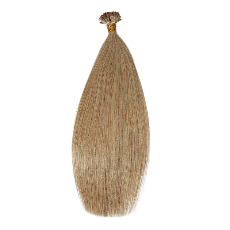 U Tip Hair Extensions Human Real Remy Natural Straight Pre Bonded Fusion Hair Capsules Multi-color Invisible