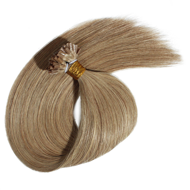 U Tip Hair Extensions Human Real Remy Natural Straight Pre Bonded Fusion Hair Capsules Multi-color Invisible