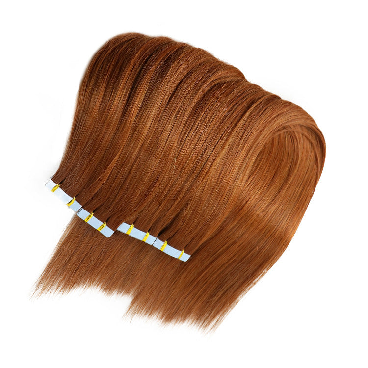 Tape In Human Hair Extensions 2.5g/pc #33 Silk Straight Hair Double Sides Seamless Invisible Adhesive Skin Weft
