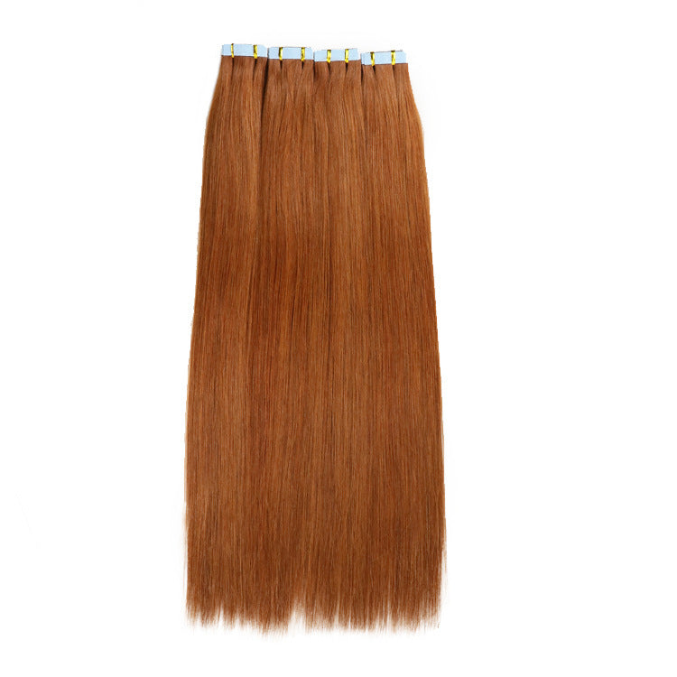 Tape In Human Hair Extensions 2.5g/pc #33 Silk Straight Hair Double Sides Seamless Invisible Adhesive Skin Weft