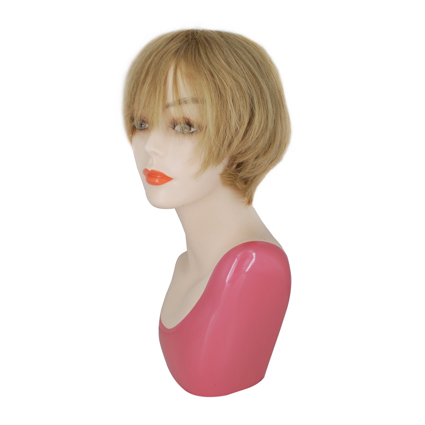 Machine wig with bang blonde wig for women human hair wigs non lace in the front