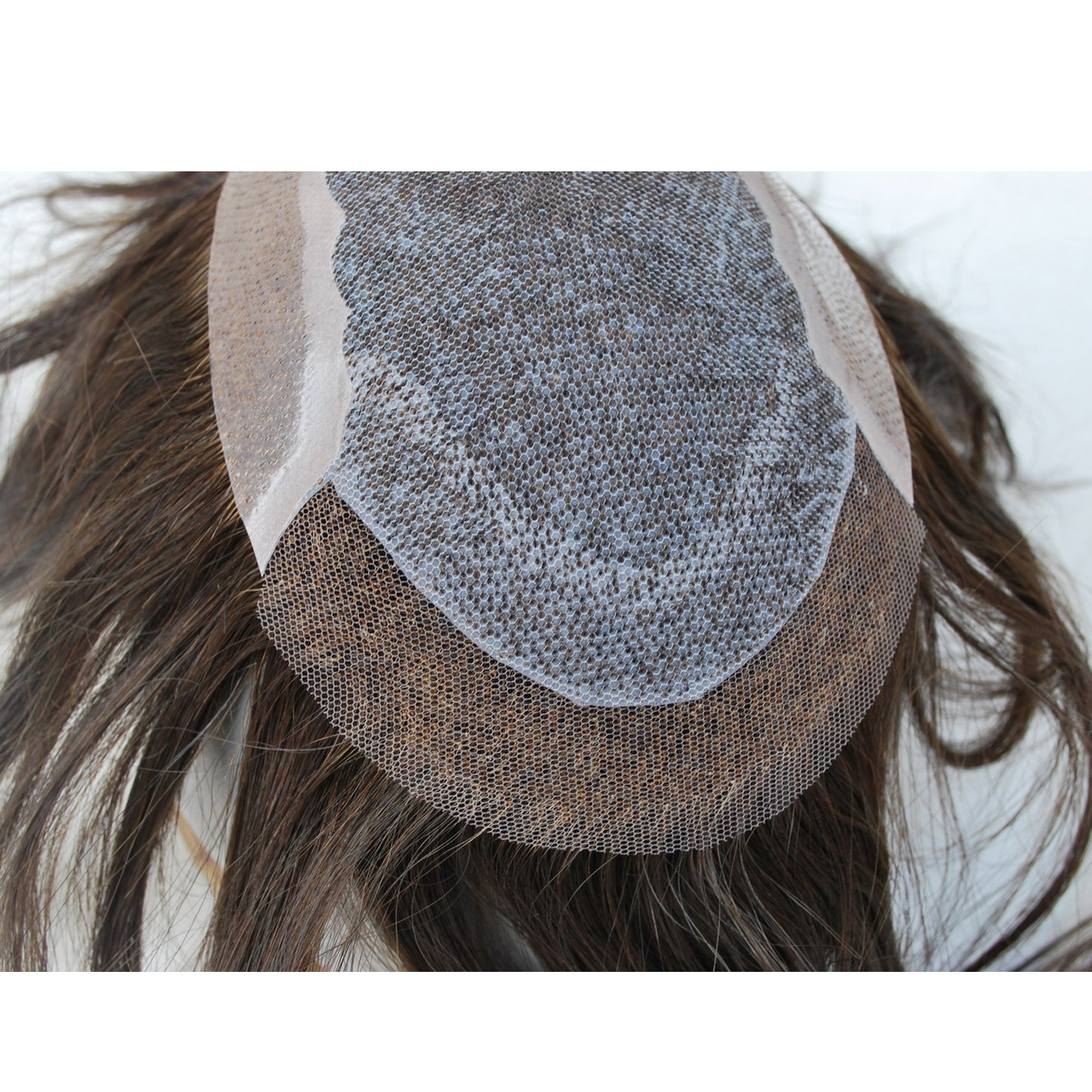 Silk base human hair sysmen for men customize toupee wig