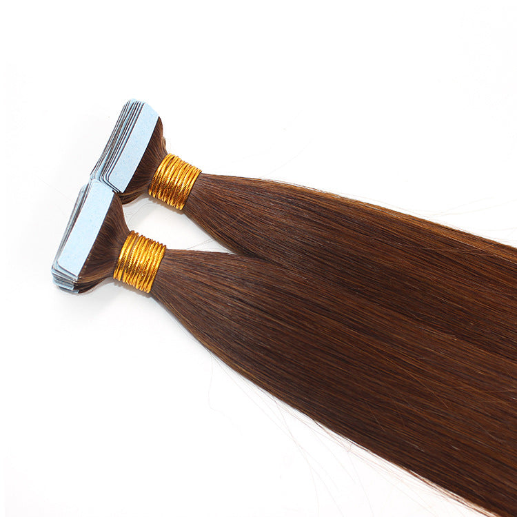 Tape In Human Hair Extensions 2.5g/pc #4 Straight Hair Extension Double Sides Seamless Invisible Adhesive Skin Weft