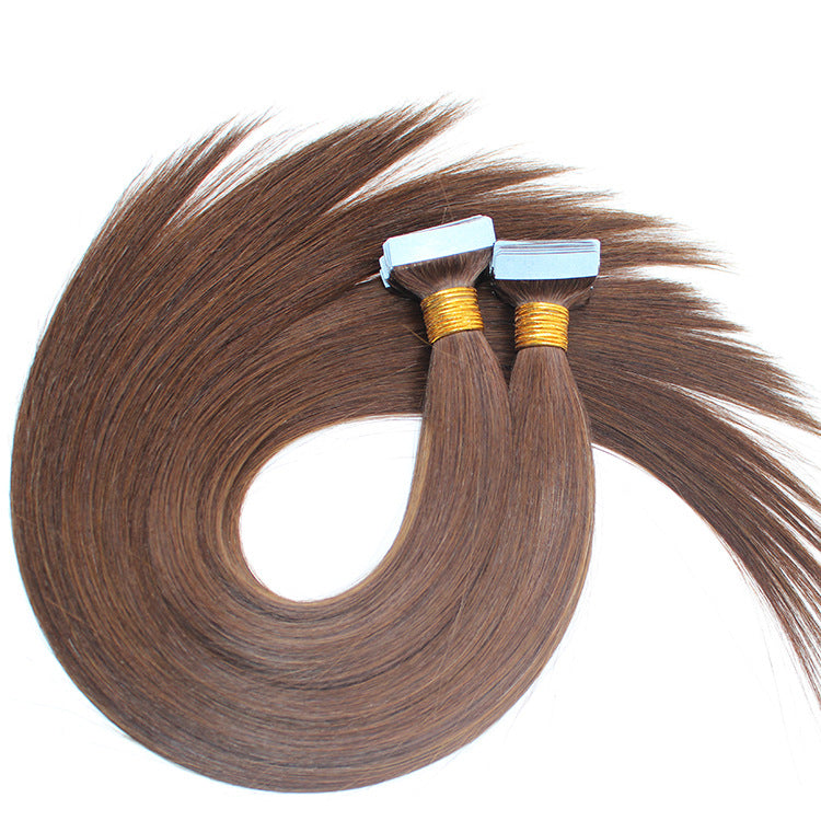 Tape In Human Hair Extensions 2.5g/pc #4 Straight Hair Extension Double Sides Seamless Invisible Adhesive Skin Weft