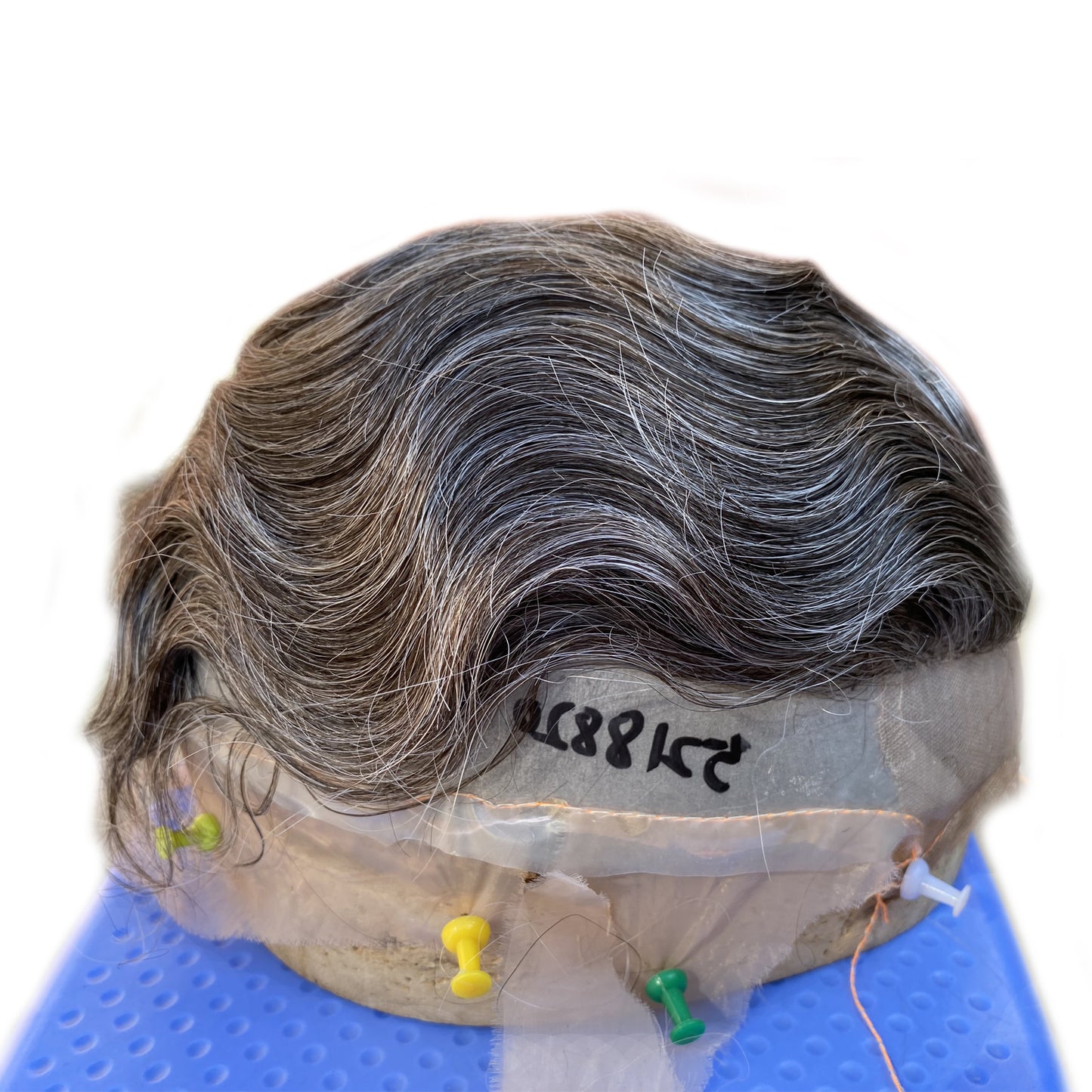 Customize toupee for men wave hair system with natural hairline