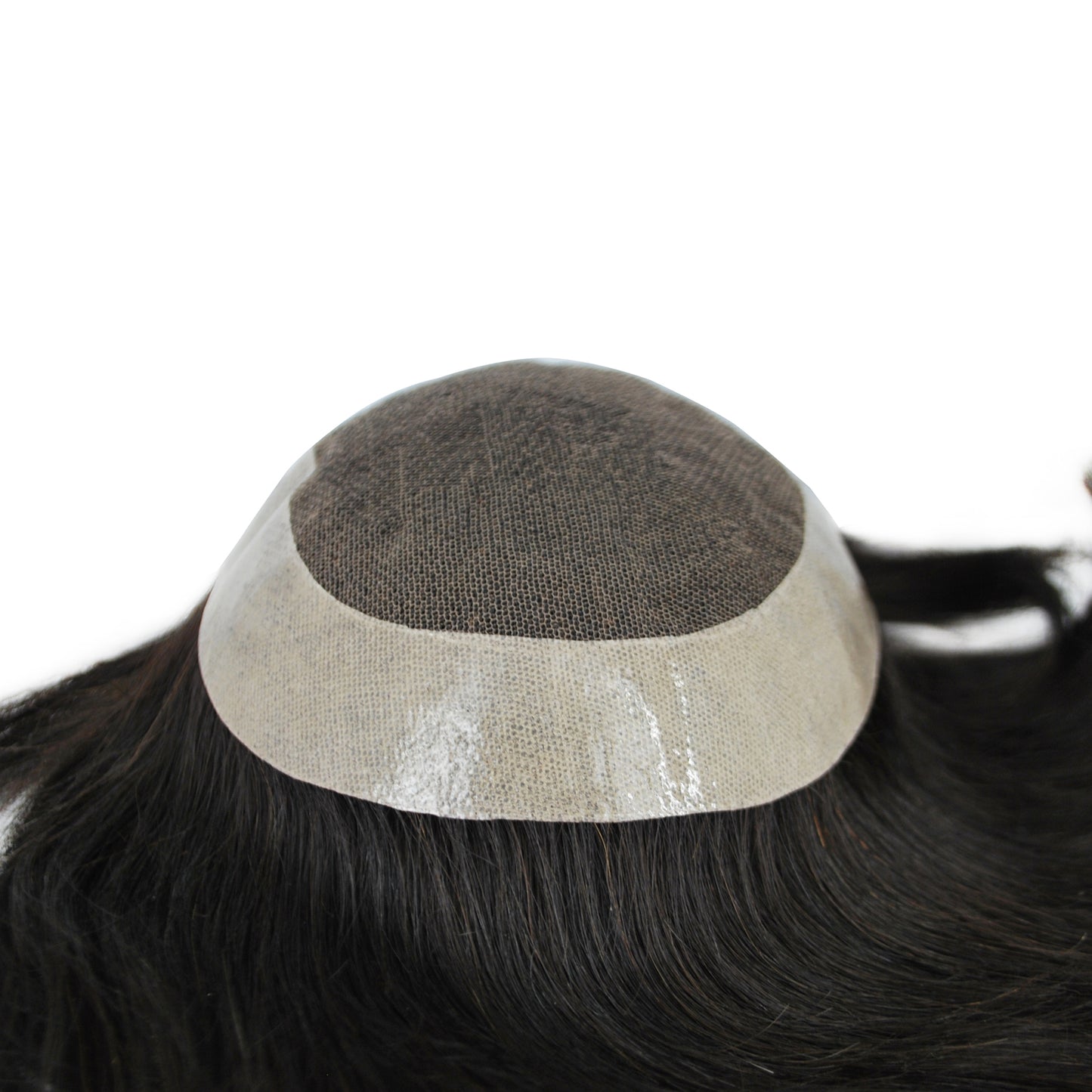 Natural Color Toupee For Man Human Hair Patch French lace with PU Back And Sides Men Wig Hair Unit