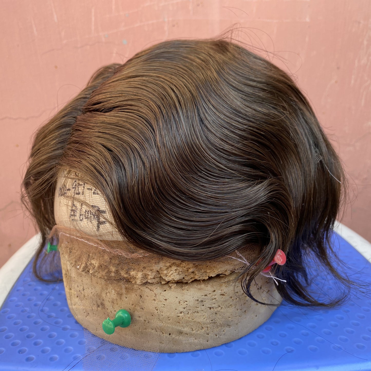 customized human hair toupee for men French lace hair system men wig