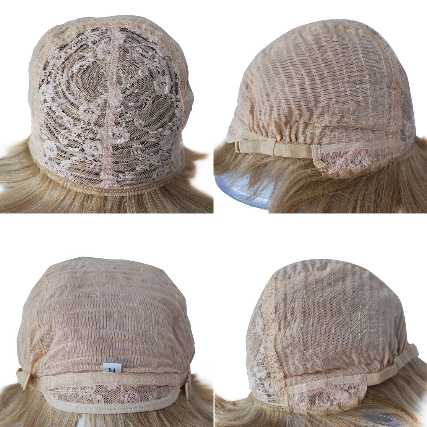 Machine wig with bang blonde wig for women human hair wigs non lace in the front