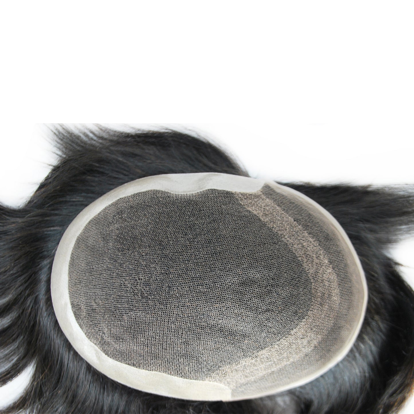 Natural Color Toupee For Man Human Hair Patch French lace with PU Back And Sides Men Wig Hair Unit