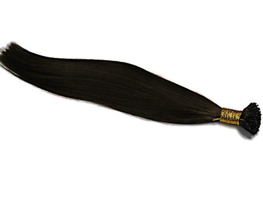 Straight I Tip Hair Extensions Human Hair #4 Brown Bolor Bulk Hair Extensions For Women