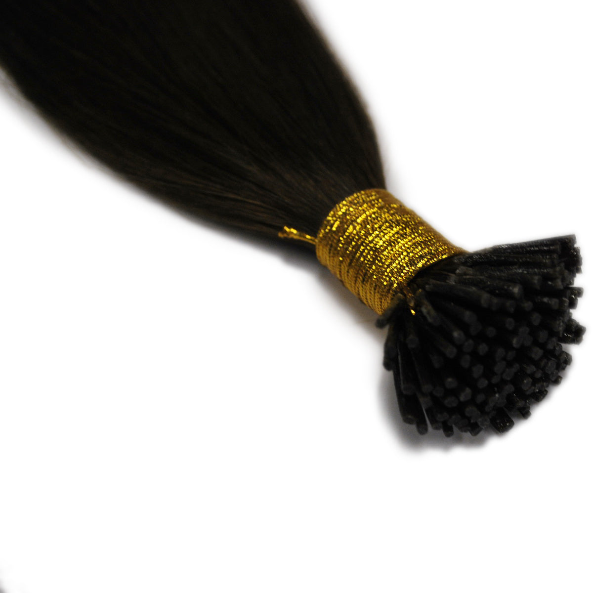 Straight I Tip Hair Extensions Human Hair #4 Brown Bolor Bulk Hair Extensions For Women