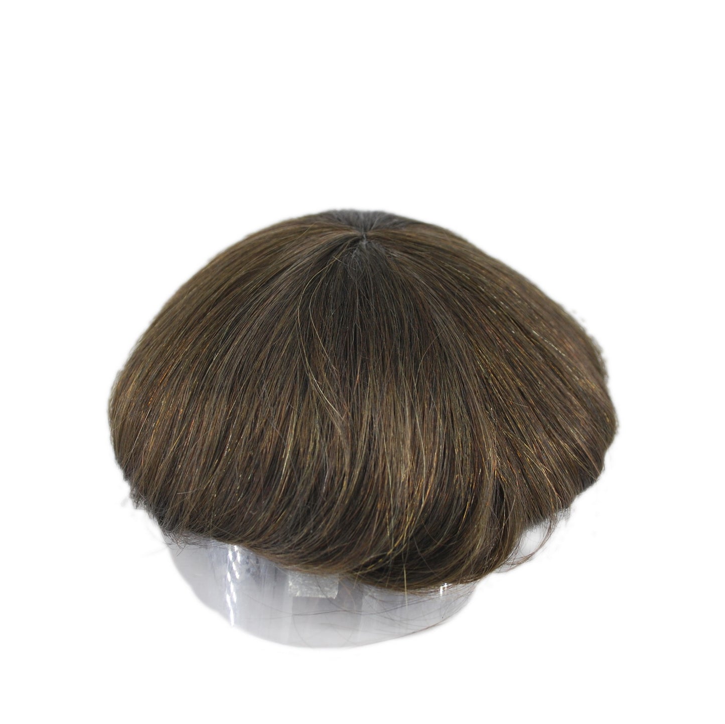 Men Toupee Hairpieces Undetectable Full Swiss Lace System Bleached Knot Ash brown Human Hair Men Replacement System