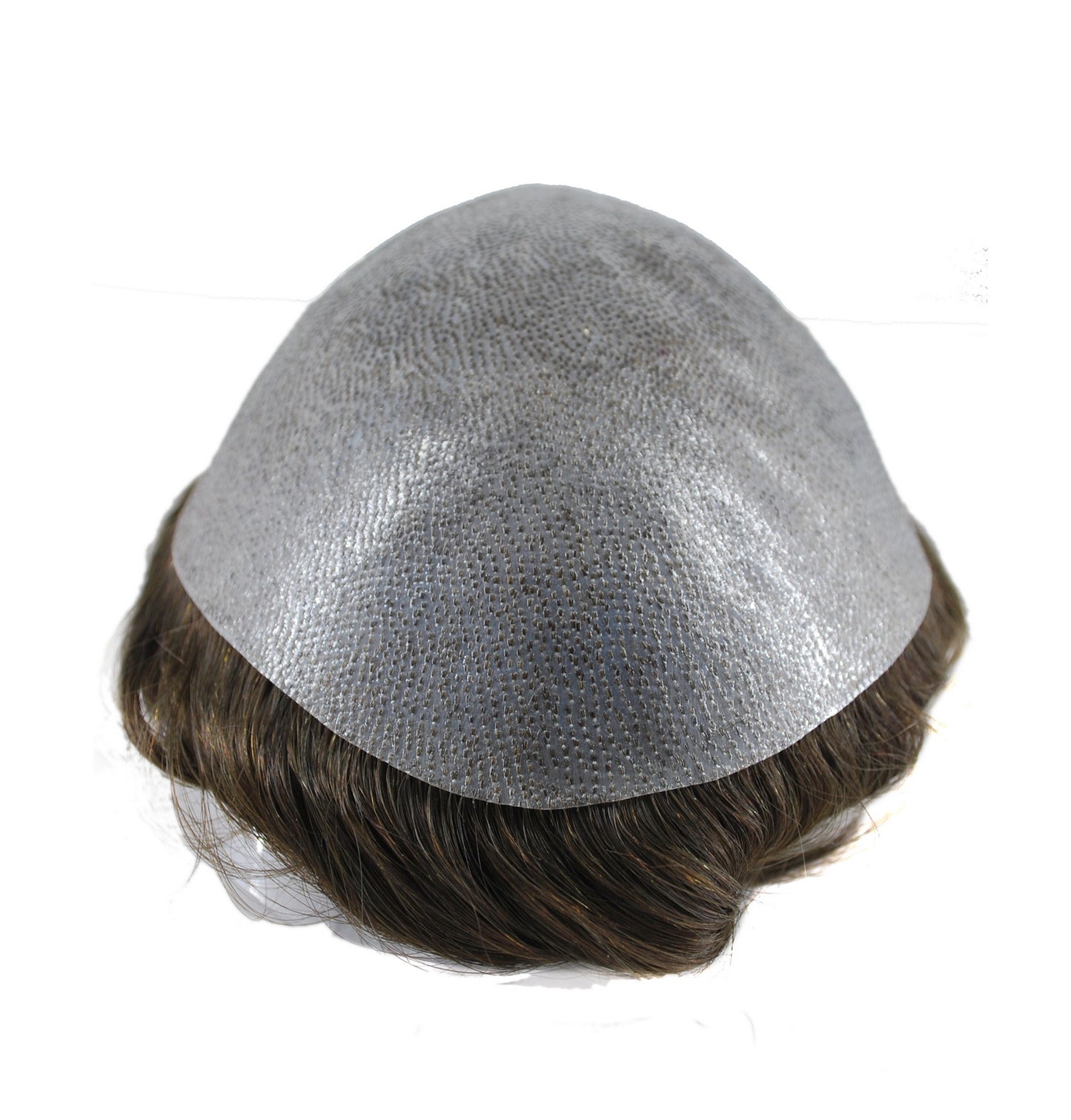 customize toupee for men side part human hair system grey hair piece