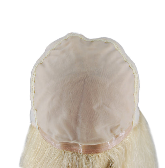 customize human hair wig for women silk top with machine cap glueless wig