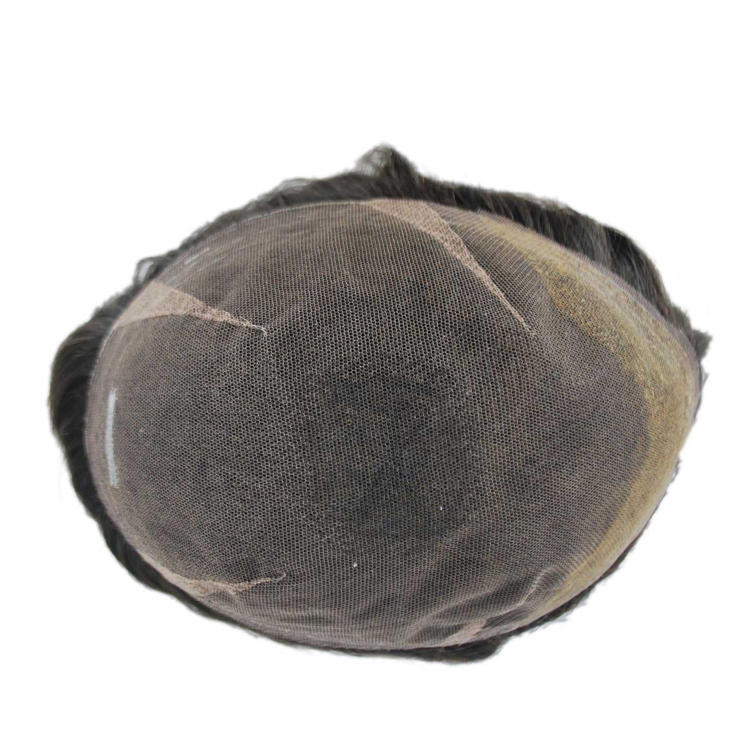 Men Toupee Hairpieces Undetectable Full Swiss Lace System Bleached Knot Ash brown Human Hair Men Replacement System