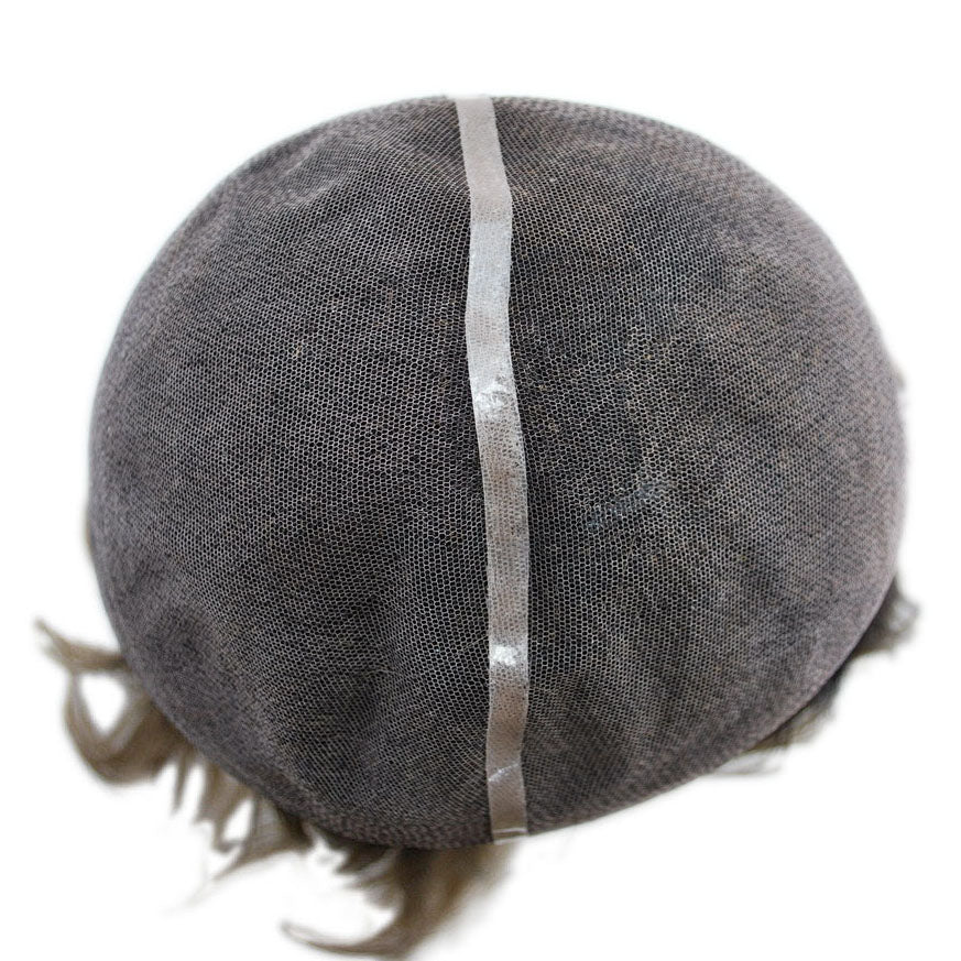 Customized wig for men&women mono with PU around 100% human hair