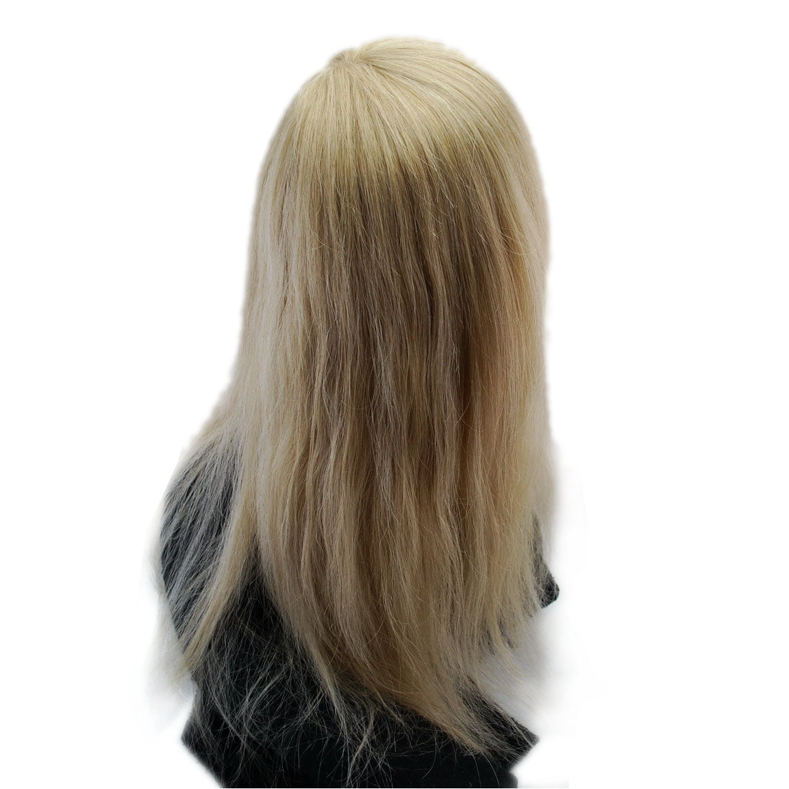 customized human hair topper for women 1/8" integration with ribbon and lace Suncolor Hair