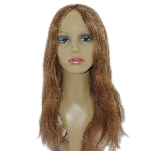 customized topper for women French lace with PU back and sides women wig highlight color