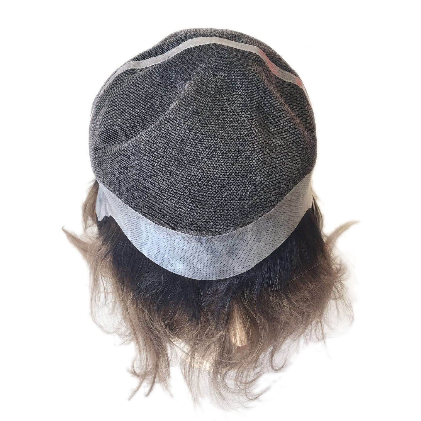 Customized wig for men&women mono with PU around 100% human hair
