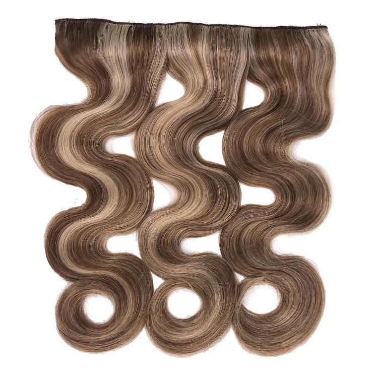 Invisible Wire Clips In Hair Extension Secret Fish Line Hairpiece Body Wave Human Hair Extension