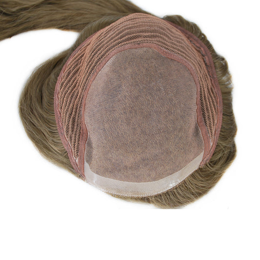 human hair topper for women straight mono with weft customize topper women wig