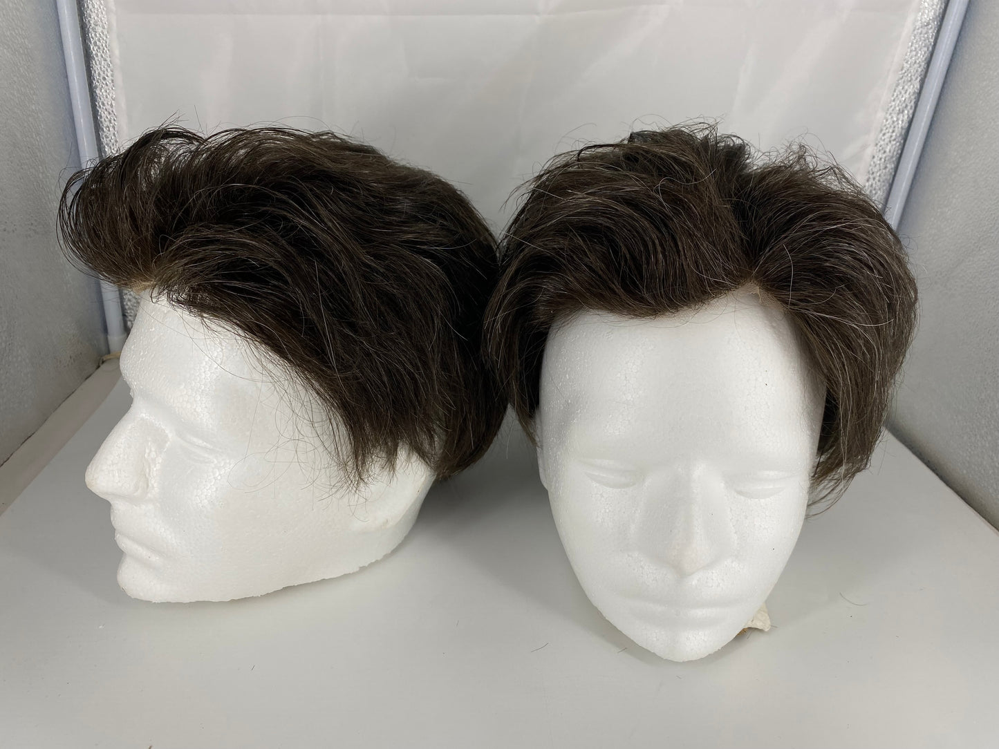 Precut men toupee cut as your request human hair toupee hair system for men