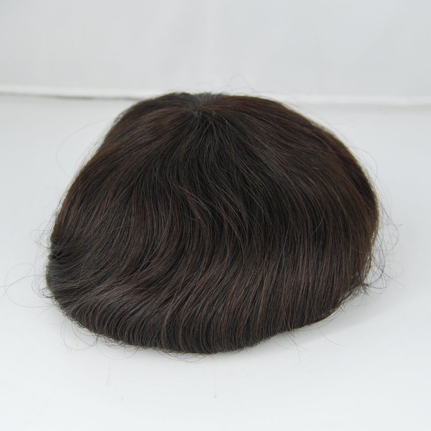 Clearance 8x6 " toupee for men natural black hair system for men thin PU injection