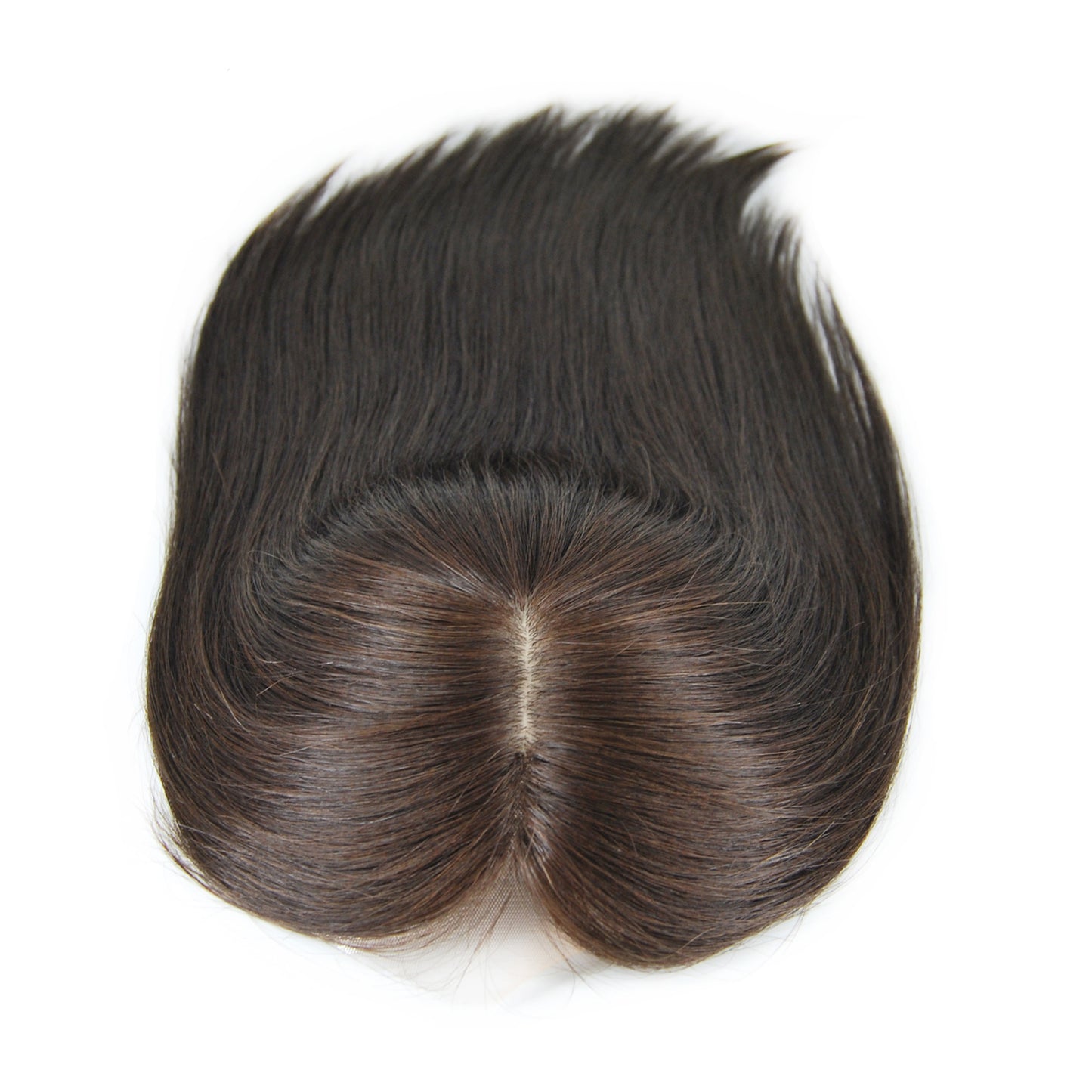 Lace front Silk base with weft back straight topper wig for women human hair virgin hair topper