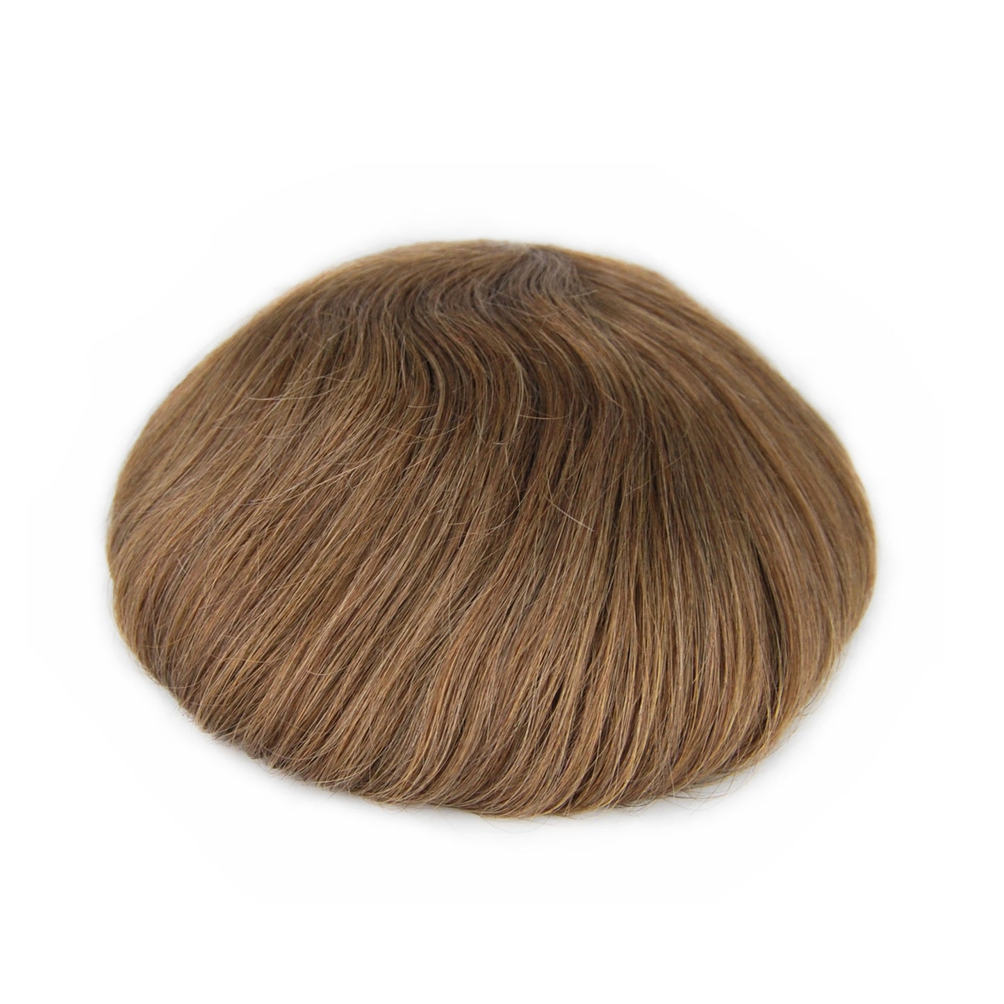 #7 light brown hairpiece toupee human hair system Swiss lace with natural hairline mens wigs