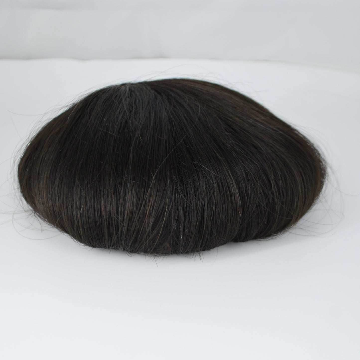 clearance toupee 10 inches long hair system all french lace natural black hair system