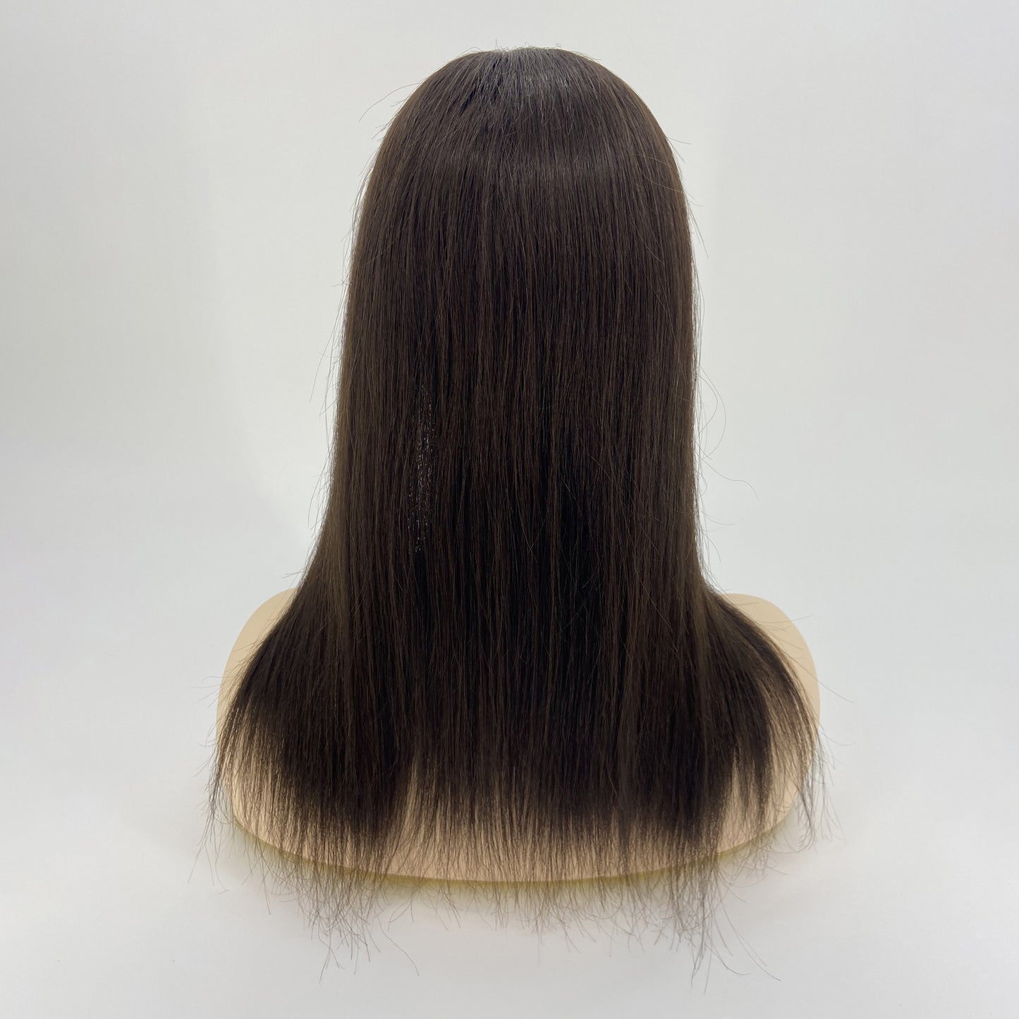 Lace front Silk base with weft back straight topper wig for women human hair virgin hair topper